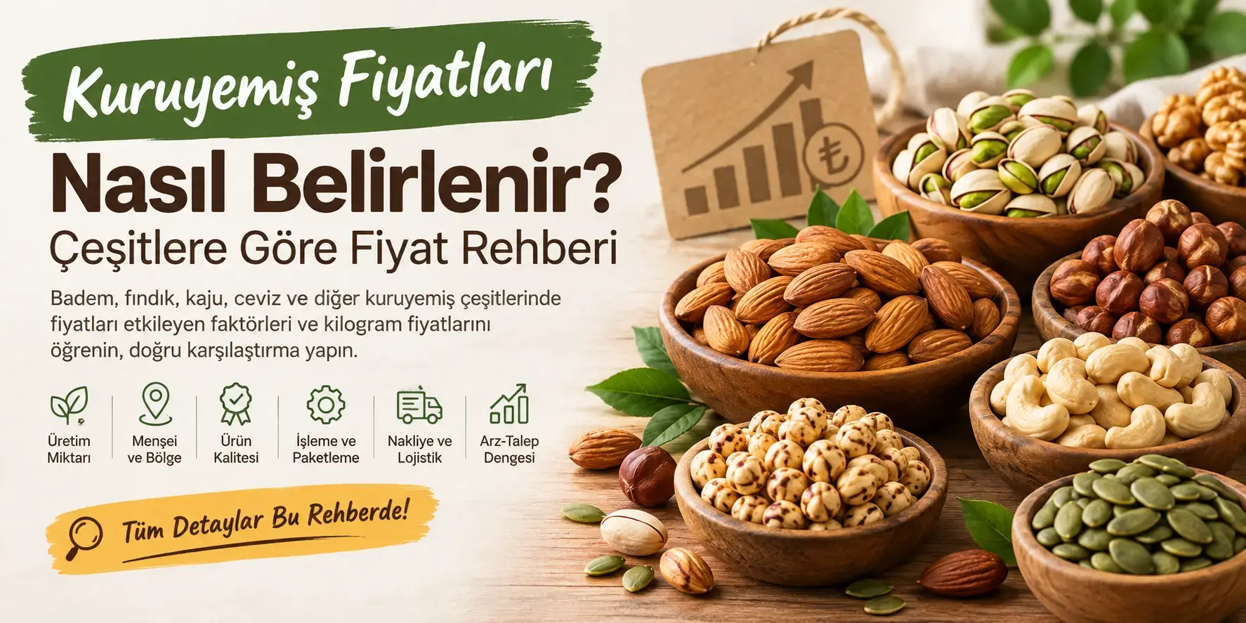 Kuruyemiş Fiyatları Nasıl Belirlenir? Çeşitlere Göre Fiyat Rehberi