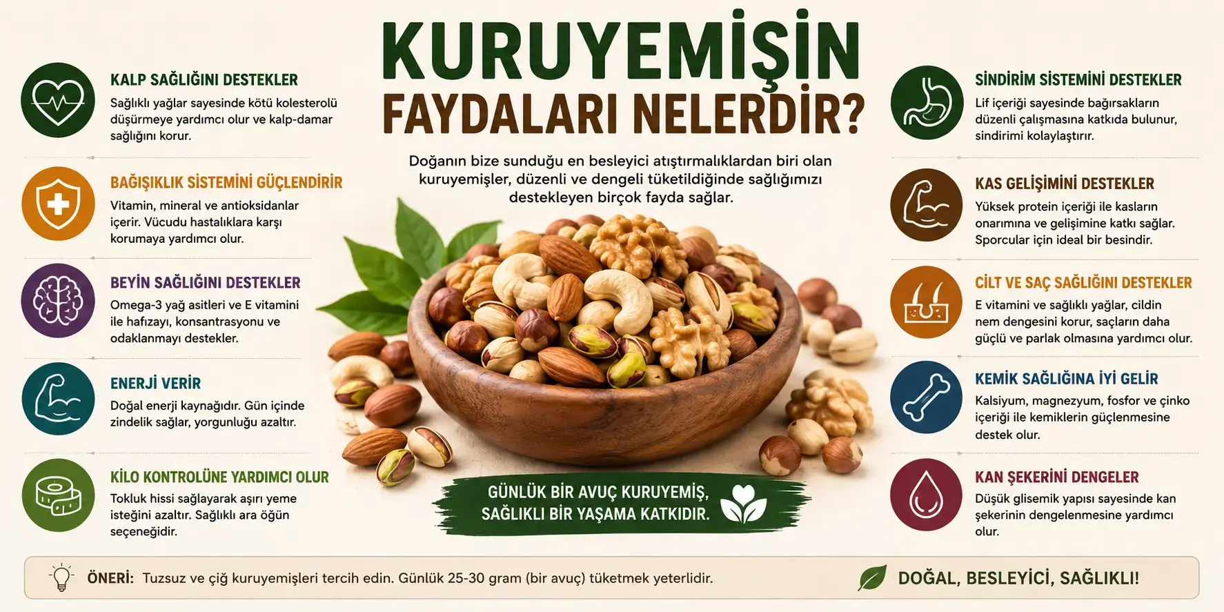 Kuruyemişin Faydaları Nelerdir?