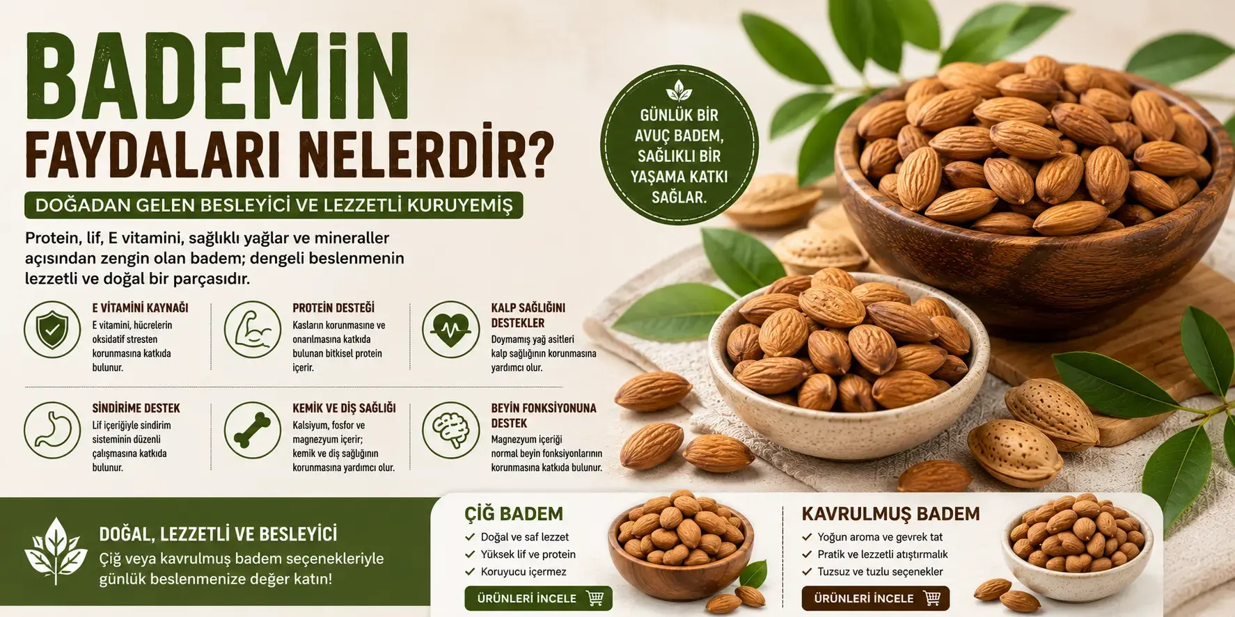 Bademin Faydaları Nelerdir? Badem Tüketmenin Faydaları