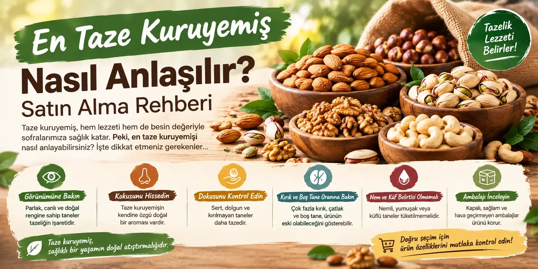 En Taze Kuruyemiş Nasıl Anlaşılır? Satın Alma Rehberi