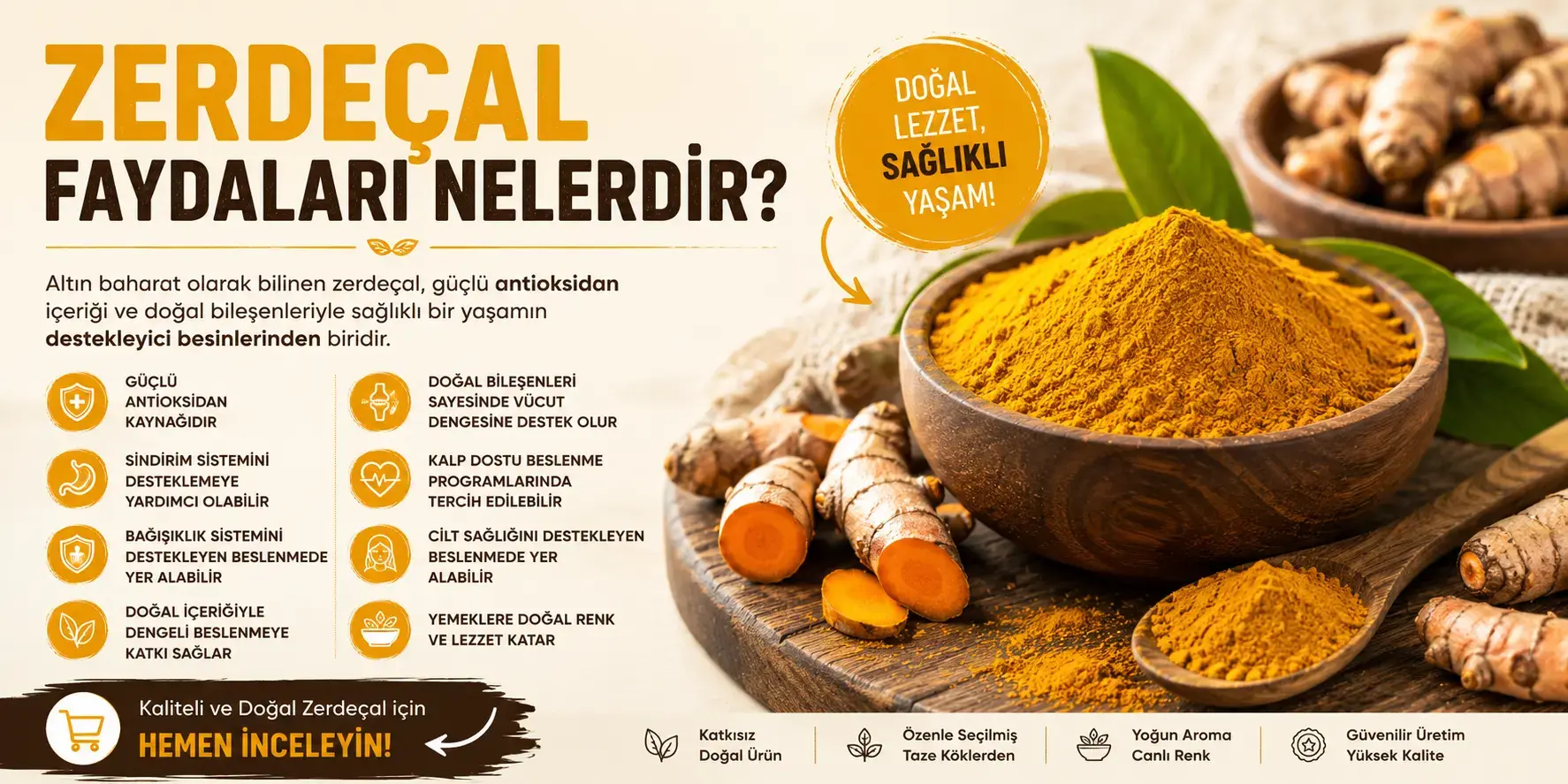 Zerdeçal Faydaları Nelerdir? Zerdeçal Ne İşe Yarar?