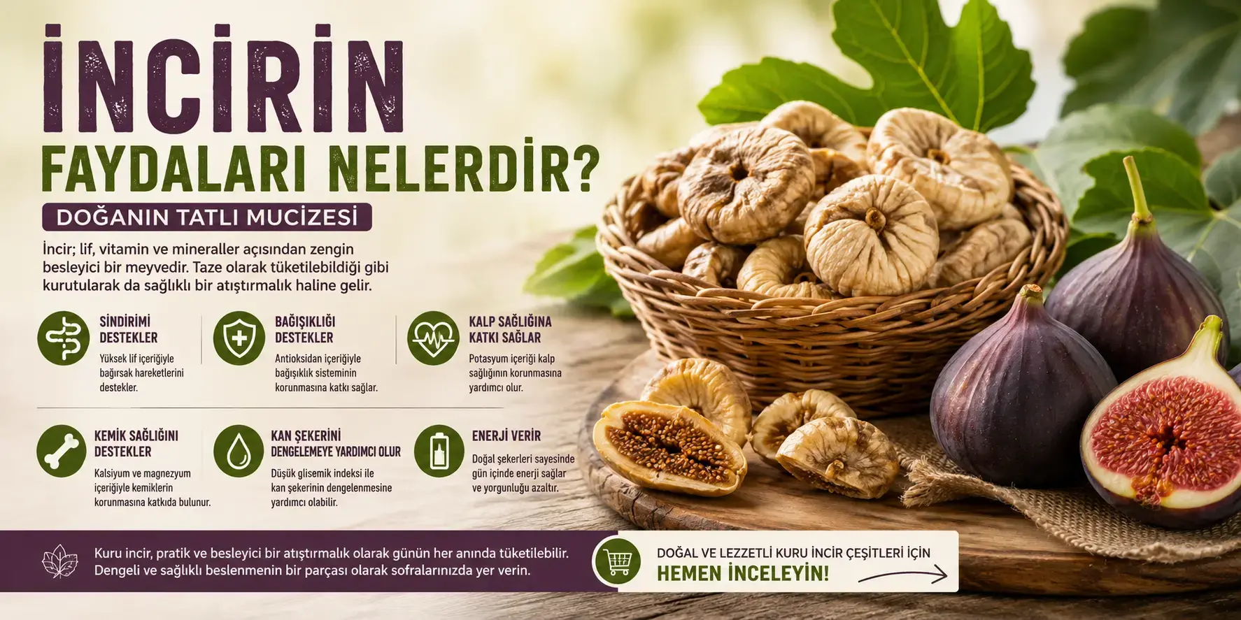 İncirin Faydaları Nelerdir? Kuru ve Taze İncirin Faydaları