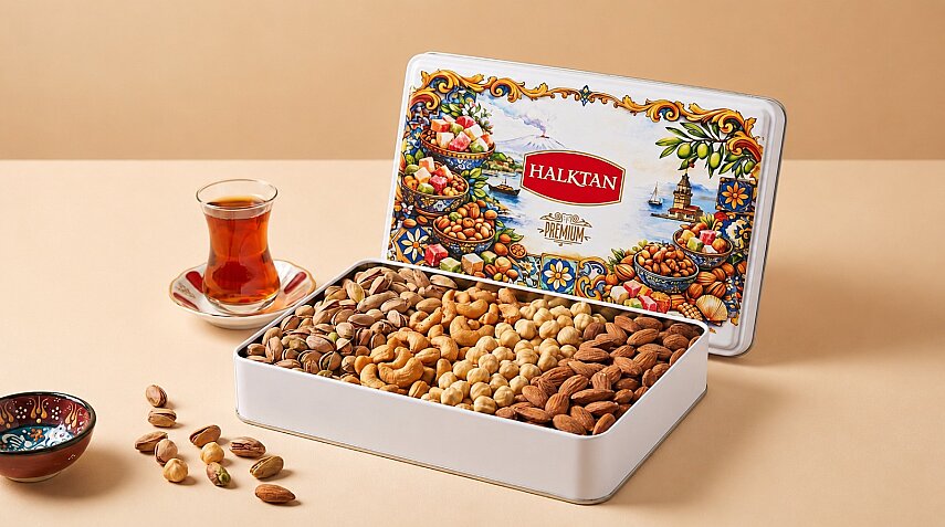 PREMİUM KARIŞIK KURUYEMİŞ KUTUSU 800 GR. - 1